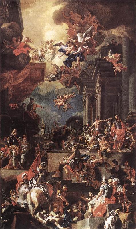 Francesco Solimena The Massacre of the Giustiniani at Chios oil painting picture
